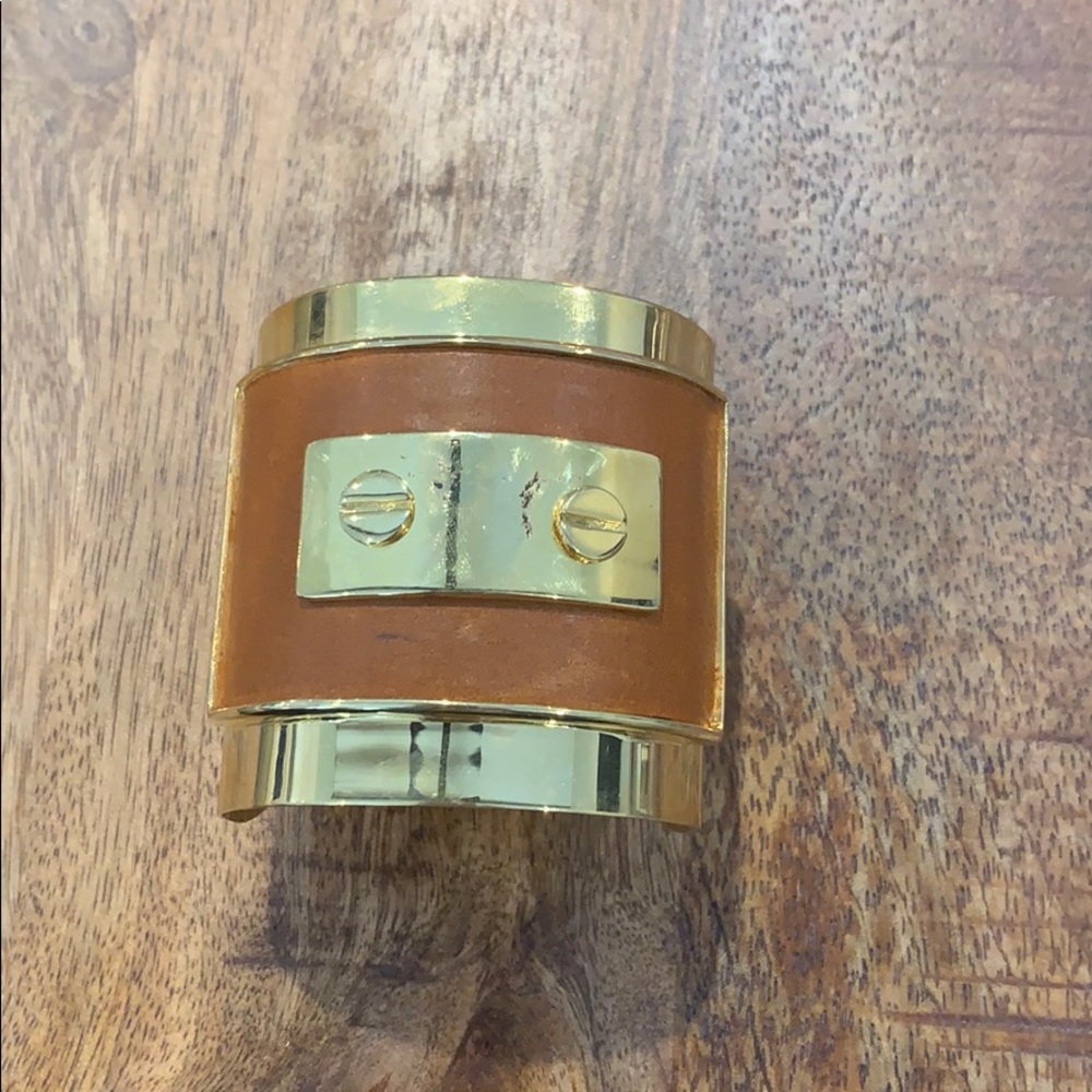 Tory Burch leather cuff- super cute!!